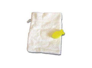 Waschlappe mit Seife: Fisch