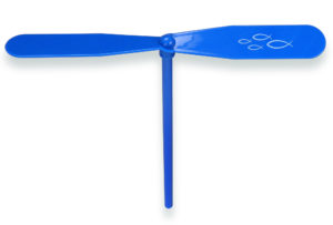 Propeller-Spiel: Fisch-Aufdruck (rot)