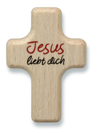 Handkreuz: Jesus liebt dich