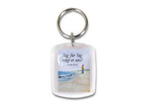 Schlüsselanhänger: Tag für Tag trägt er uns