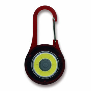 LED-Karabinerhaken: Gott ist Licht auf deinem Weg (rot)