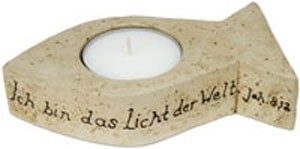 Teelich: Fisch (Keramik)