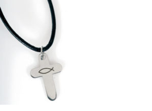 Halskette Kreuz (Edelstahl)