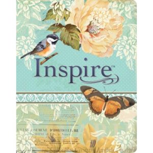 NLT Inspire Bible Blue/Cream