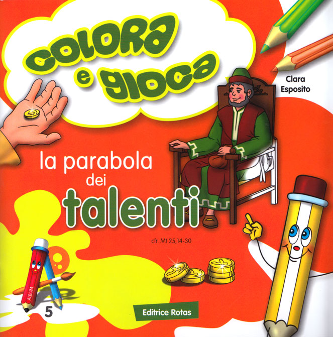 Libro Da Colorare Con Giochi Clara Esposito La Parabola Dei Talenti 