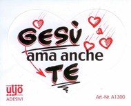 Adesivo: Gesù ama anche te
