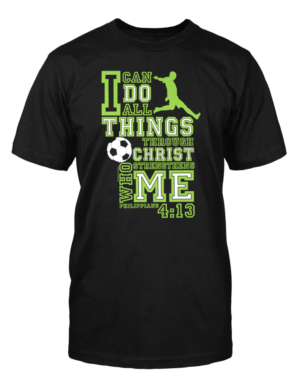 T-Shirt: I Can - Fussball (Standard Cut, L)