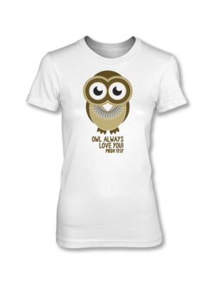 T-Shirt: Owl friends (Ladies Cut, S)
