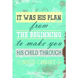 Wandschmuckschild: It Was His Plan ...