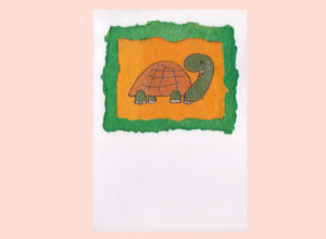 El Refugio: Kunstkarten aus Lima - Schildkröte