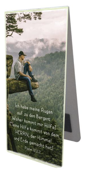 Magnetlesezeichen: Ich hebe meine Augen auf zu den Bergen