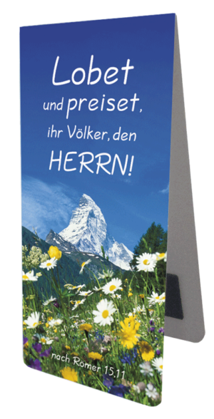 Magnetlesezeichen: Lobet und preiset ihr Völker den Herrn