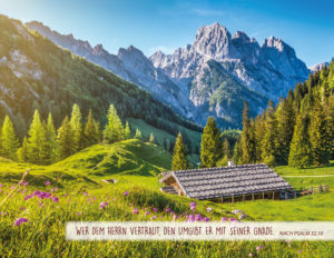 Metalltafel: Wer dem Herrn vertraut