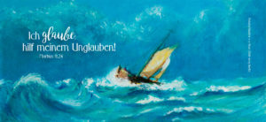 Lesezeichen: Ich glaube; hilf meinem Unglauben! - Motiv Boot (24 Stück)