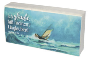 Taschentücher: Ich glaube; hilf meinem Unglauben!