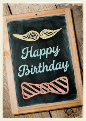Faltkarte: Happy Birthday