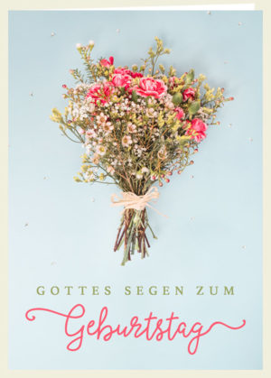 Faltkarte: Gottes Segen zum Geburtstag