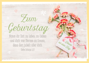 Faltkarte: Nimm dir Zeit zu leben (Geburtstag)