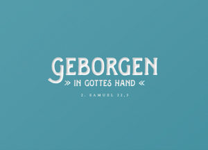 Postkarte: Geborgen in Gottes Hand (XL)