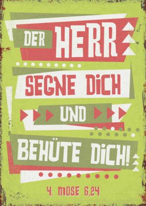 Postkarte: Der Herr segne dich und behüte dich!