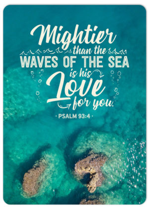 Postkarte: Mightier than the waves of the sea (XL)