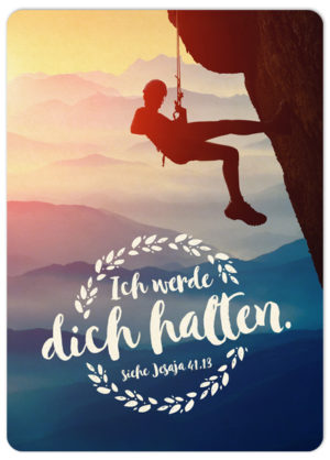 Postkarte: Ich werde dich halten. (XL)