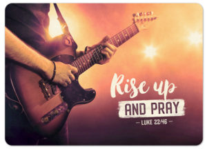 Postkarte: Rise up and pray (XL)
