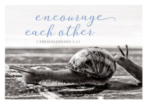 Postkarte: Encourage each other (Black & White)