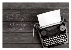 Postkarte: Tell your story (Black & White)