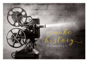 Postkarte: Make history (Black & White)