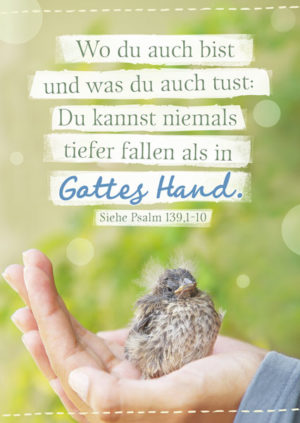 Postkarte: Wo du auch bist und was du auch tust