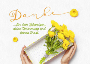 Postkarte: Danke für dein Schweigen