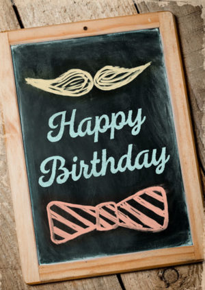 Postkarte: Happy Birthday