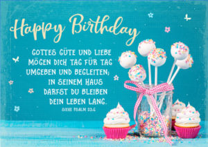 Postkarte: Gottes Güte und Liebe (Geburtstag)