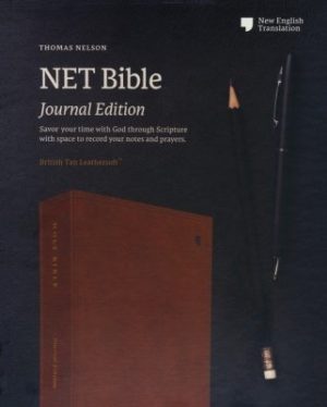 NET Comfort Print Bible: Journal Edition soft leather-look (brown)