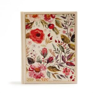 CSB: Notetaking Bible--cloth over board (floral)