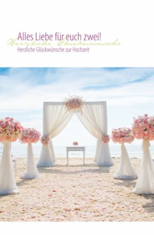 Faltkarte: Alles Liebe für euch zwei!