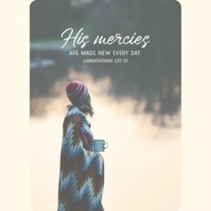 Postkarte: His mercies (XL)
