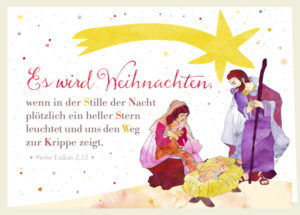 Doppelkarte: Es wird Weihnachten