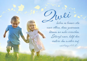 Postkarte: Zwei zusammen