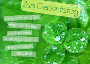 Postkarte: Das kleine Glück