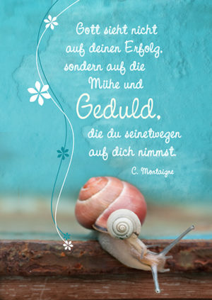 Postkarte: Gott sieht nicht auf Erfolg