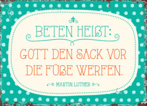 Postkarte: Beten heisst (XL)