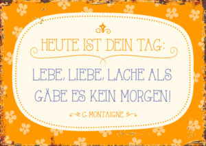 Postkarte: Heute ist dein tag:... (XL)