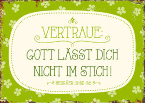 Postkarte: Vertraue (XL)