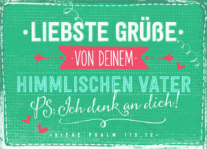 Postkarte: Liebste Grüsse (XL)