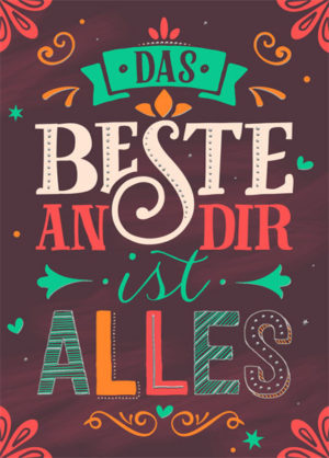 Postkarte: Das Beste (XL)
