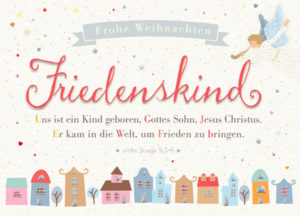 Postkarte: Friedenskind (XL)