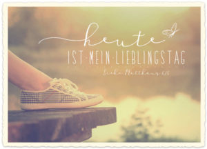 Postkarte: Mein Lieblingstag (XL)