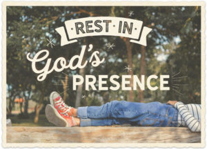 Postkarte: Reset in god's presence (XL)